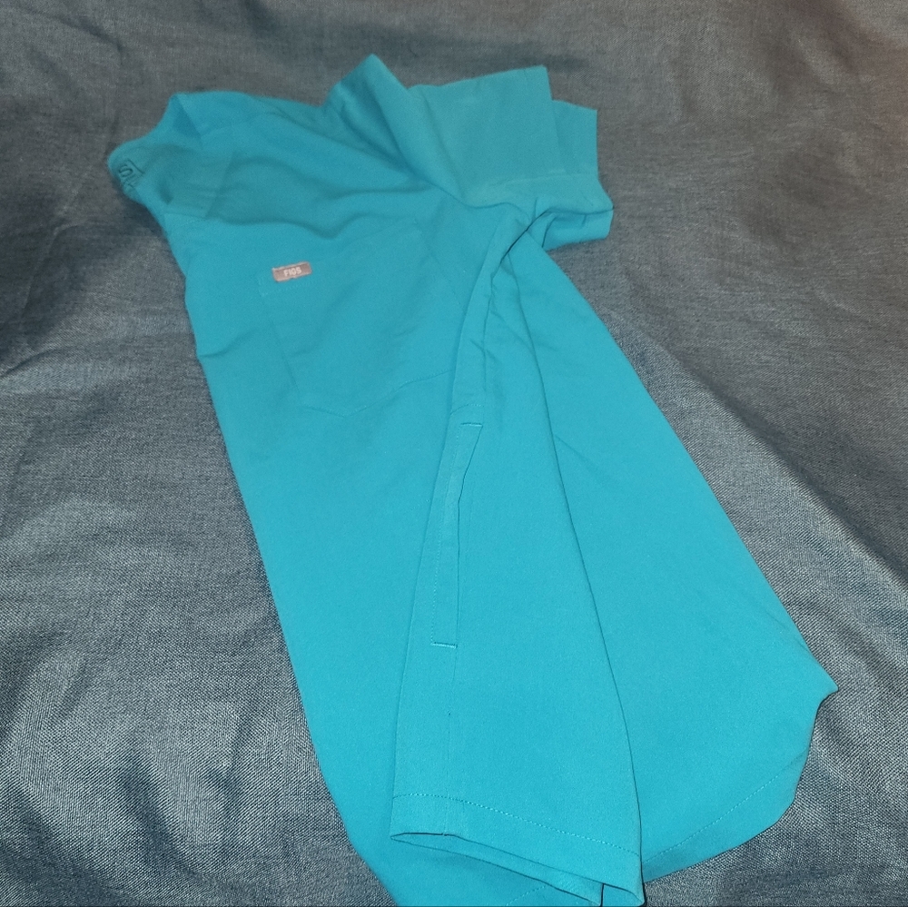 Teal Figs Scrub Top